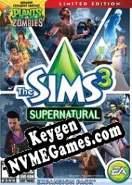 gerador de chaves de CD The Sims 3: Supernatural