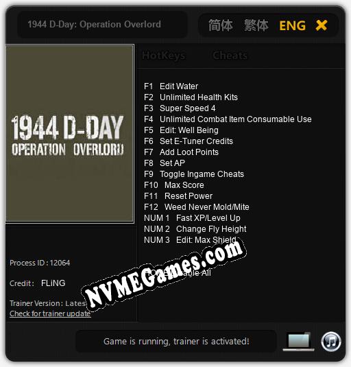 1944 D-Day: Operation Overlord: Cheats, Trainer +15 [FLiNG]