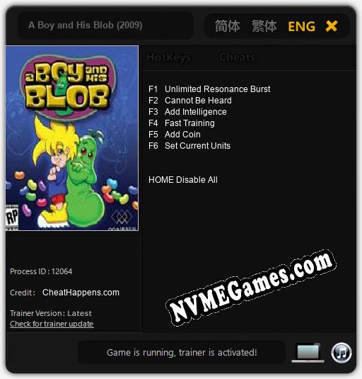 A Boy and His Blob (2009): Cheats, Trainer +6 [CheatHappens.com]