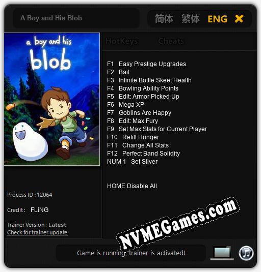 A Boy and His Blob: Cheats, Trainer +13 [FLiNG]