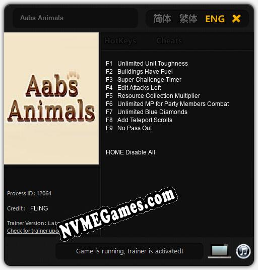 Aabs Animals: Trainer +9 [v1.6]