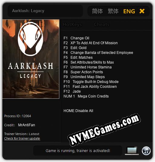 Aarklash: Legacy: Treinador (V1.0.53)