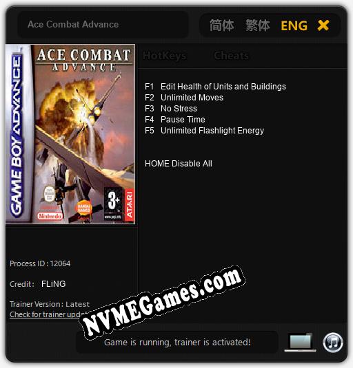 Ace Combat Advance: Trainer +5 [v1.9]