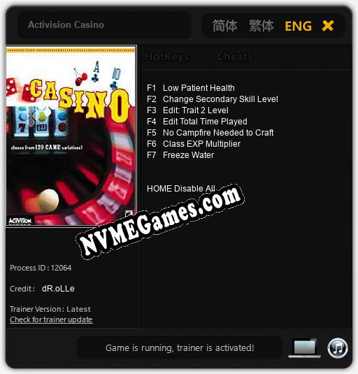 Activision Casino: Treinador (V1.0.91)