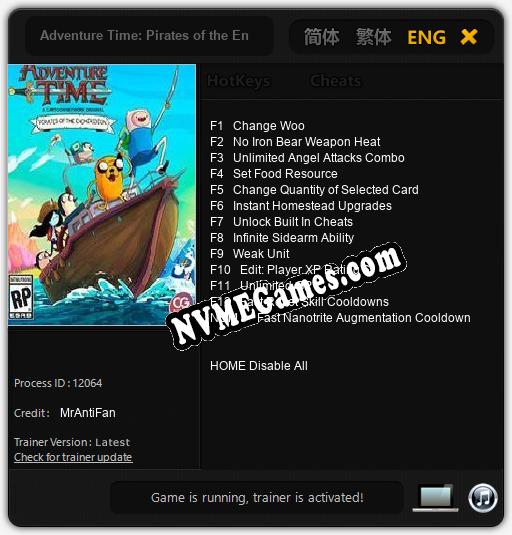 Treinador liberado para Adventure Time: Pirates of the Enchiridion [v1.0.2]