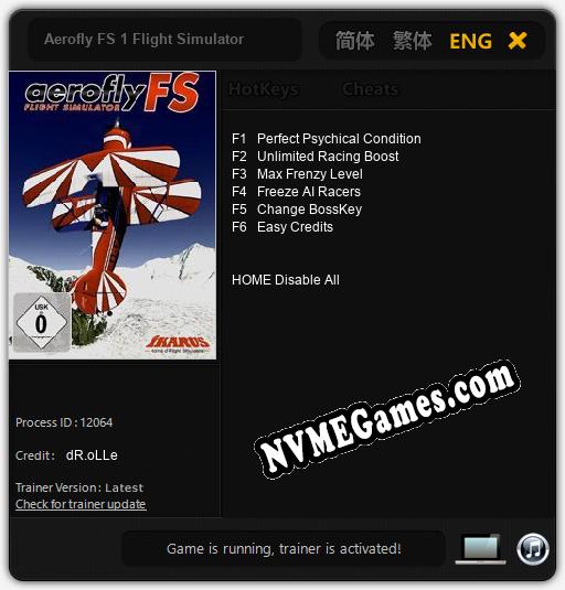 Aerofly FS 1 Flight Simulator: Trainer +6 [v1.3]