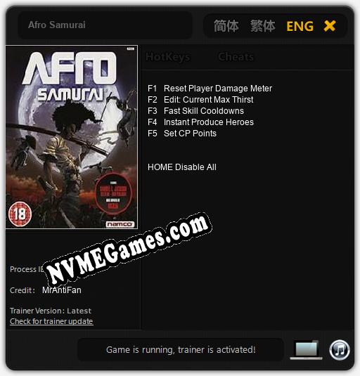 Afro Samurai: Cheats, Trainer +5 [MrAntiFan]