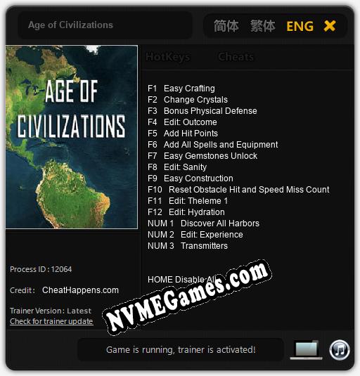 Age of Civilizations: Cheats, Trainer +15 [CheatHappens.com]