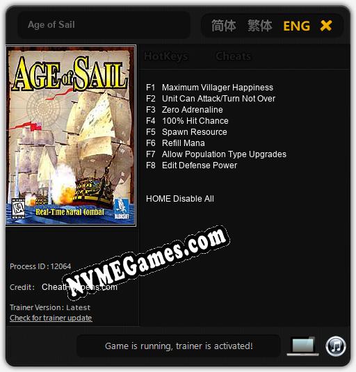 Age of Sail: Treinador (V1.0.4)