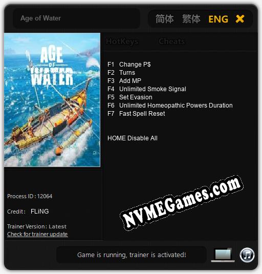 Age of Water: Trainer +7 [v1.8]