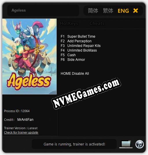 Ageless: Cheats, Trainer +6 [MrAntiFan]