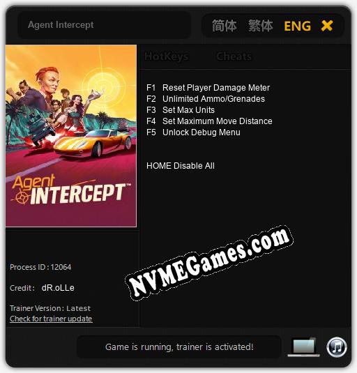 Agent Intercept: Trainer +5 [v1.7]