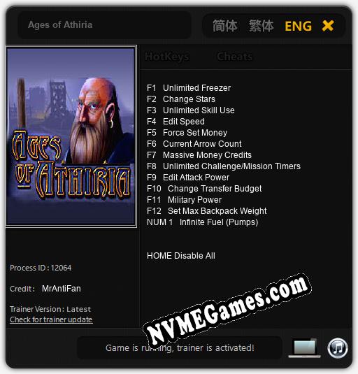 Ages of Athiria: Trainer +13 [v1.9]