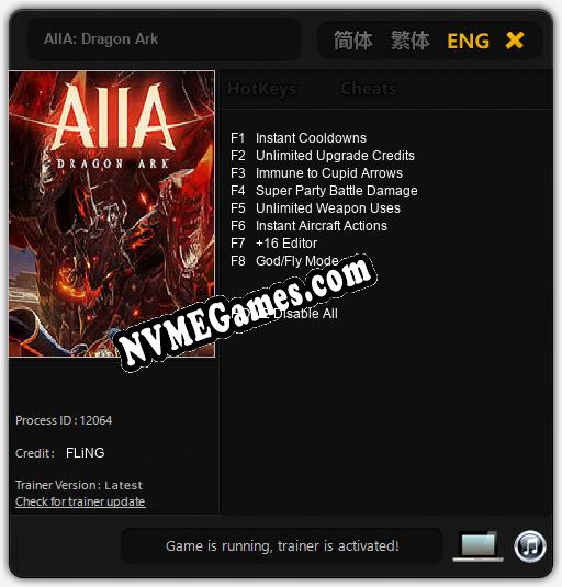 AIIA: Dragon Ark: Treinador (V1.0.89)