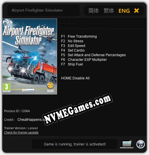 Airport Firefighter Simulator: Cheats, Trainer +7 [CheatHappens.com]