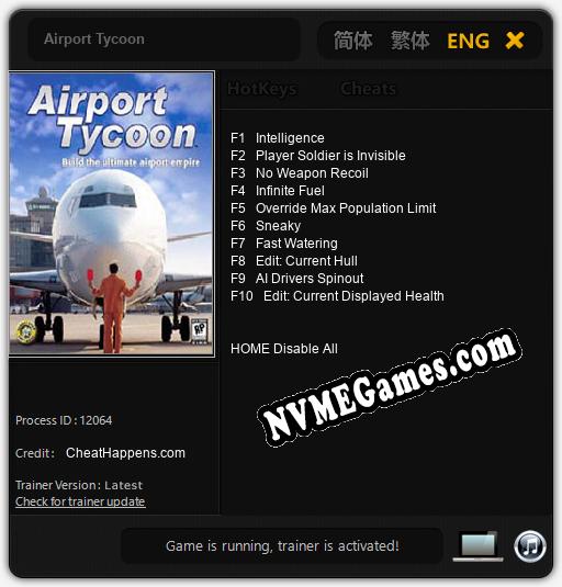 Airport Tycoon: Treinador (V1.0.59)