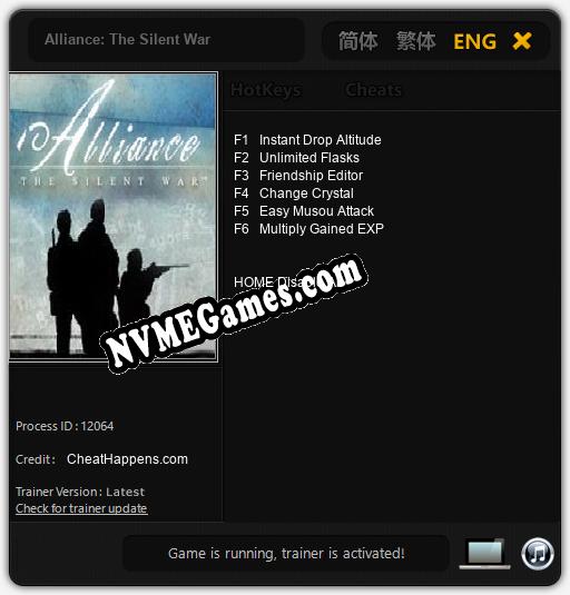 Alliance: The Silent War: Cheats, Trainer +6 [CheatHappens.com]