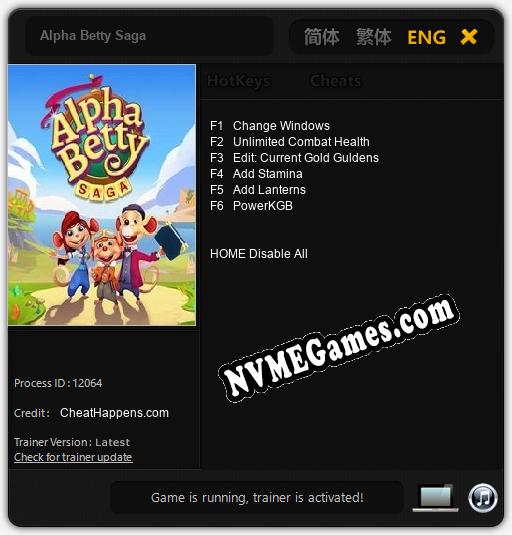 Alpha Betty Saga: Cheats, Trainer +6 [CheatHappens.com]