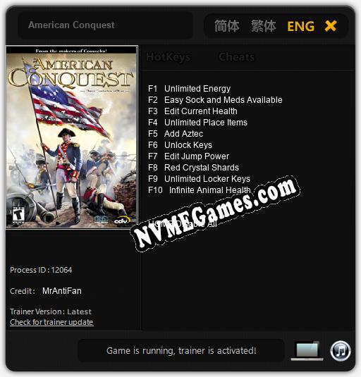 Treinador liberado para American Conquest [v1.0.3]