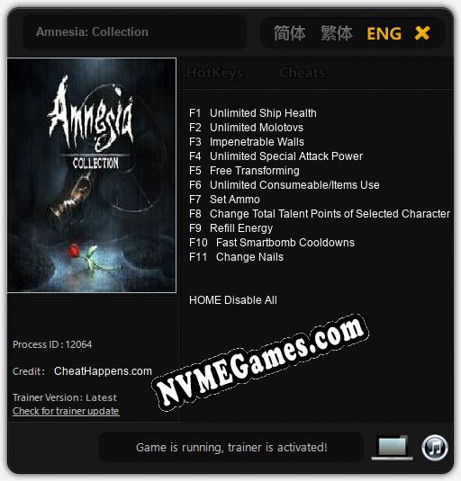 Amnesia: Collection: Treinador (V1.0.24)