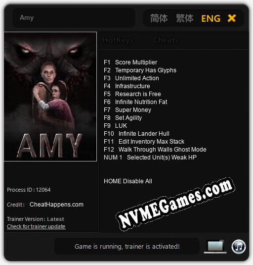 Treinador liberado para Amy [v1.0.2]