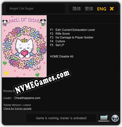 Treinador liberado para Angel Cat Sugar [v1.0.8]