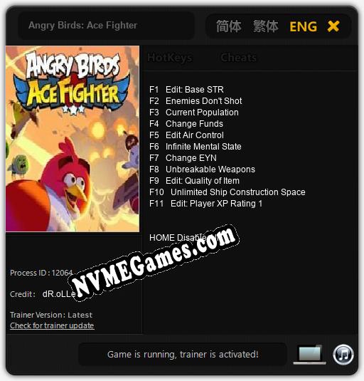 Angry Birds: Ace Fighter: Treinador (V1.0.33)