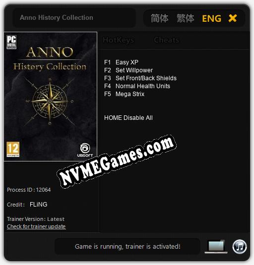 Anno History Collection: Cheats, Trainer +5 [FLiNG]