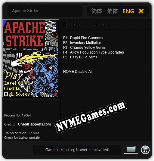 Apache Strike: Treinador (V1.0.14)