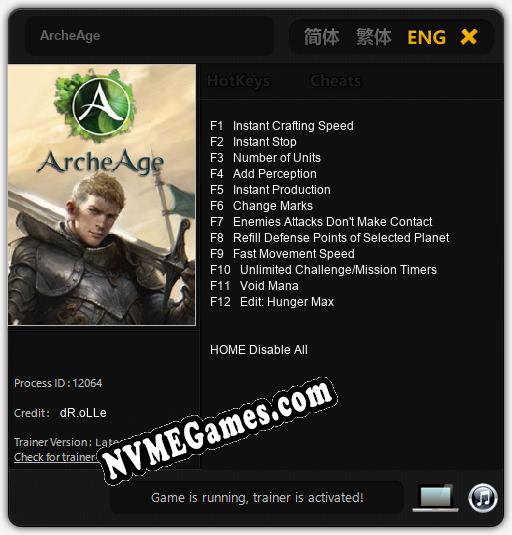 ArcheAge: Treinador (V1.0.51)