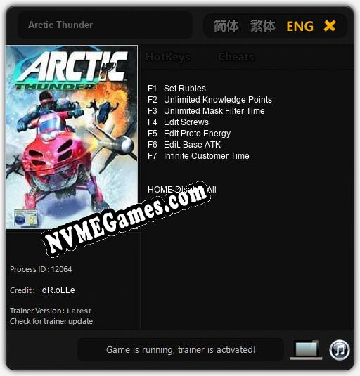 Arctic Thunder: Treinador (V1.0.67)