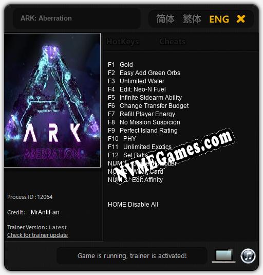 ARK: Aberration: Cheats, Trainer +15 [MrAntiFan]