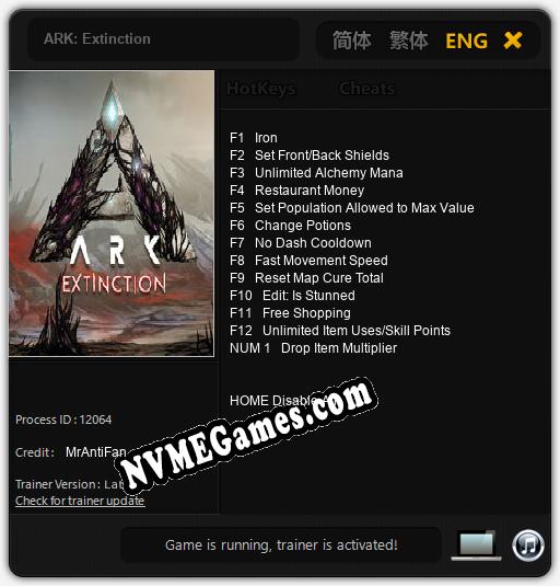 ARK: Extinction: Cheats, Trainer +13 [MrAntiFan]