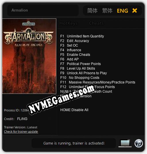 Treinador liberado para Armalion [v1.0.3]