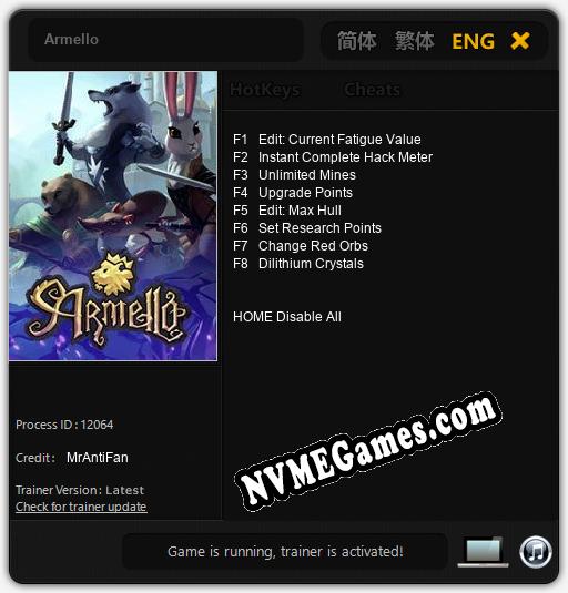 Armello: Treinador (V1.0.13)