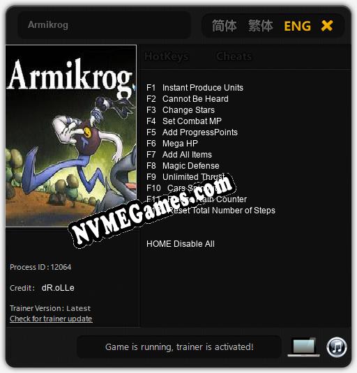 Armikrog: Trainer +12 [v1.8]