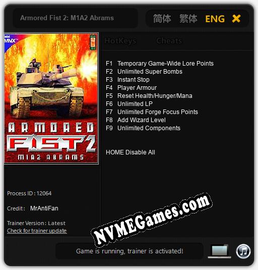 Armored Fist 2: M1A2 Abrams: Treinador (V1.0.7)