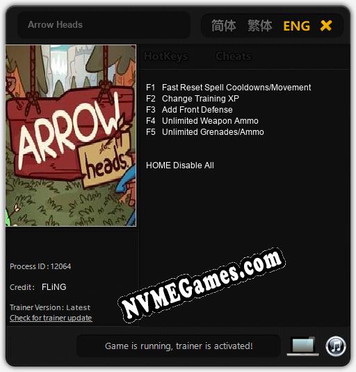 Arrow Heads: Trainer +5 [v1.1]