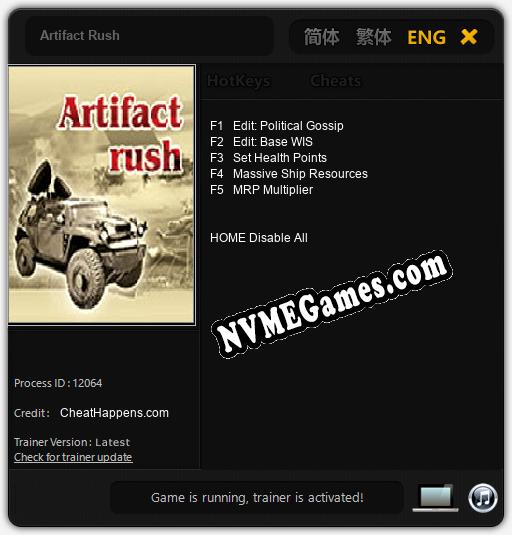 Artifact Rush: Trainer +5 [v1.5]