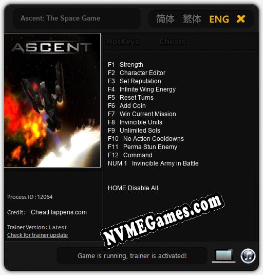 Ascent: The Space Game: Trainer +13 [v1.7]