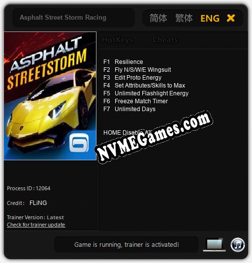 Asphalt Street Storm Racing: Treinador (V1.0.52)