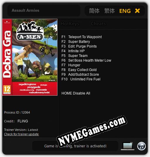 Assault Armies: Cheats, Trainer +10 [FLiNG]