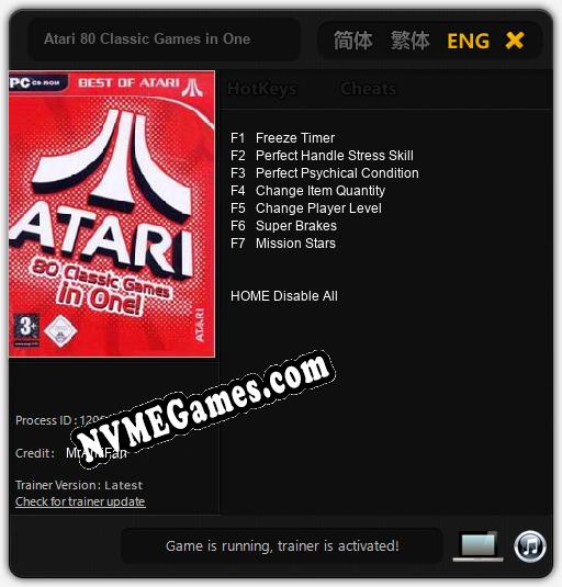 Atari 80 Classic Games in One: Cheats, Trainer +7 [MrAntiFan]