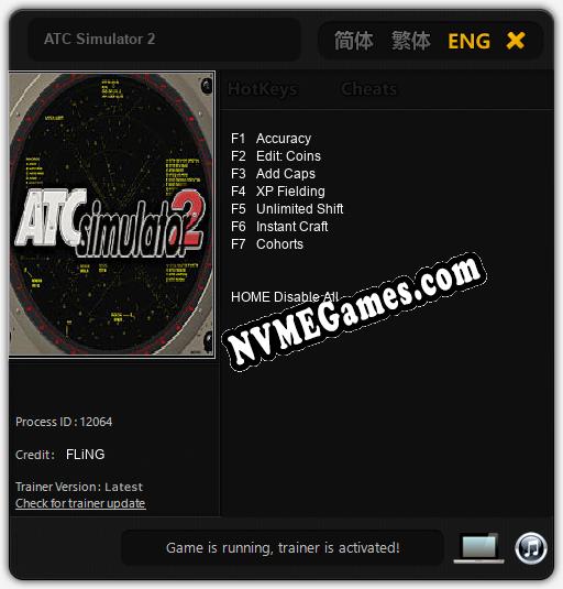 ATC Simulator 2: Cheats, Trainer +7 [FLiNG]