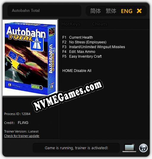 Autobahn Total: Cheats, Trainer +5 [FLiNG]