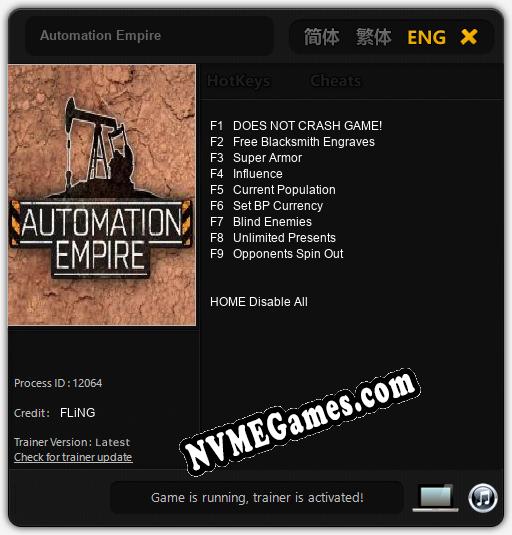 Automation Empire: Cheats, Trainer +9 [FLiNG]