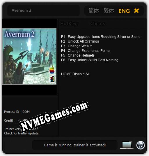 Avernum 2: Trainer +6 [v1.6]