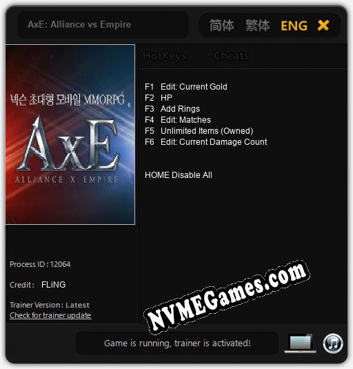 AxE: Alliance vs Empire: Cheats, Trainer +6 [FLiNG]