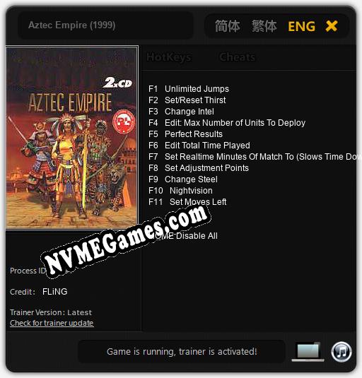 Aztec Empire (1999): Cheats, Trainer +11 [FLiNG]