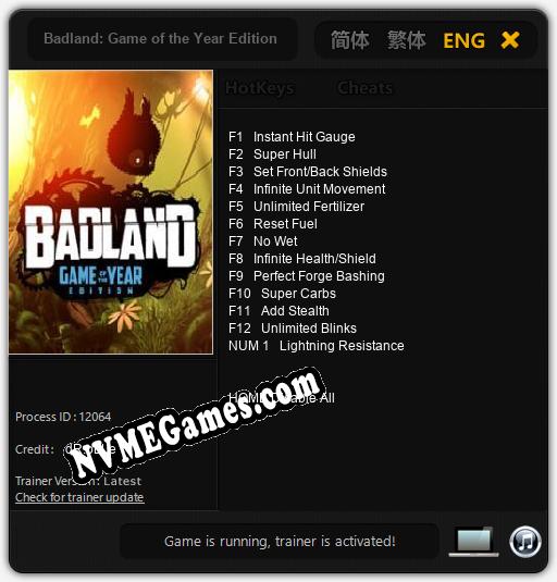 Badland: Game of the Year Edition: Treinador (V1.0.55)